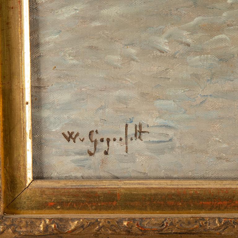 Wilhelm von Gegerfelt, oil on canvas, signed.