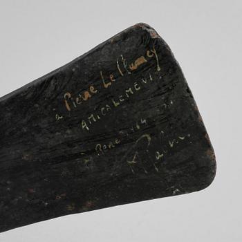 SKULPTUR, patinerad metall, monogramsignerad, 1900-talets andra hälft.