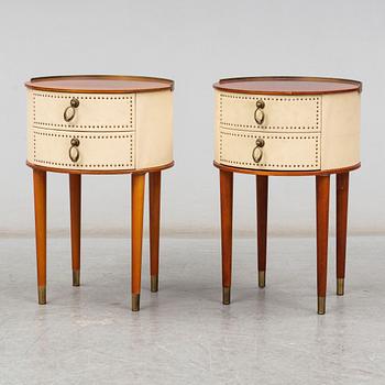 A pair of mid 20th Century bedside tables.