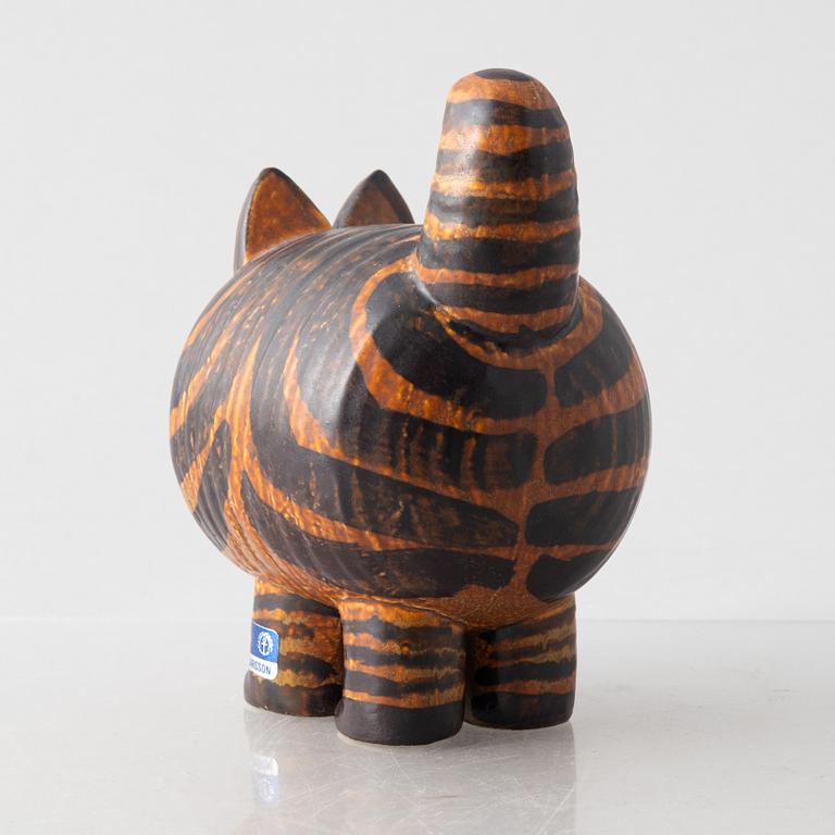 Lisa Larson, figurin, stengods, "Stora katten" ur serien "Jura", Gustavsberg.