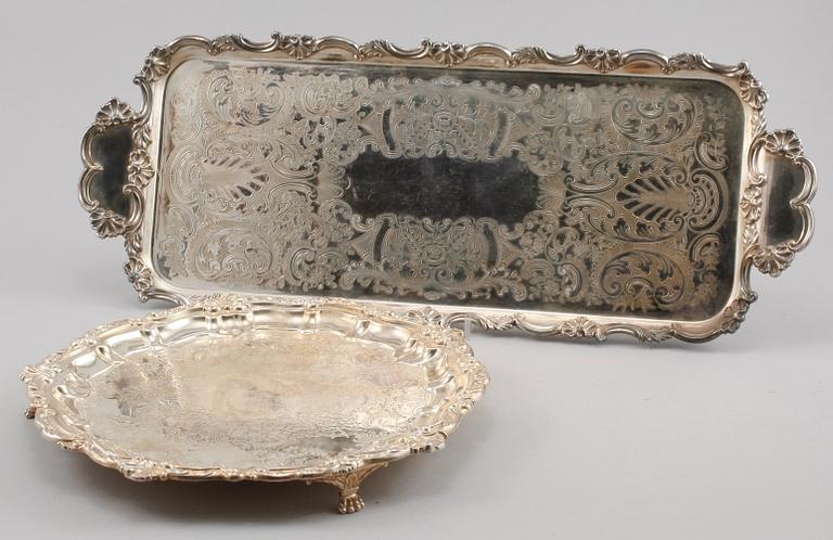 BRICKOR, 2 st, pläter, EPNS/Nysilver, England, 1900 tal.