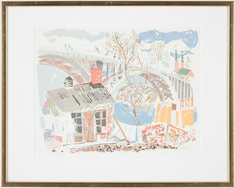 SVEN X:ET ERIXSON, färglitografier, 3 st. Signerade och numr 38/350.