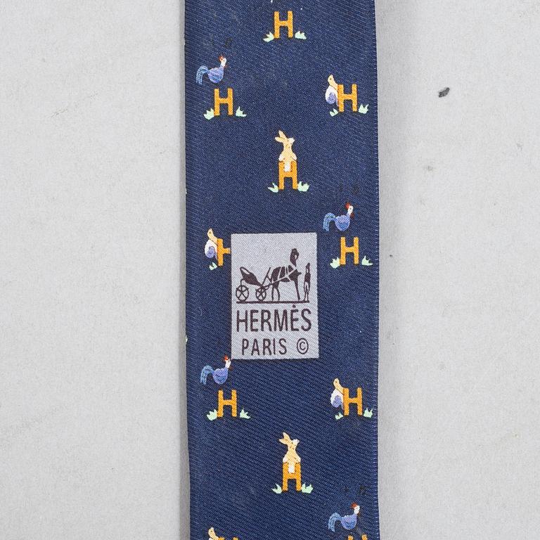 Hermès, slipsar, 3 st.