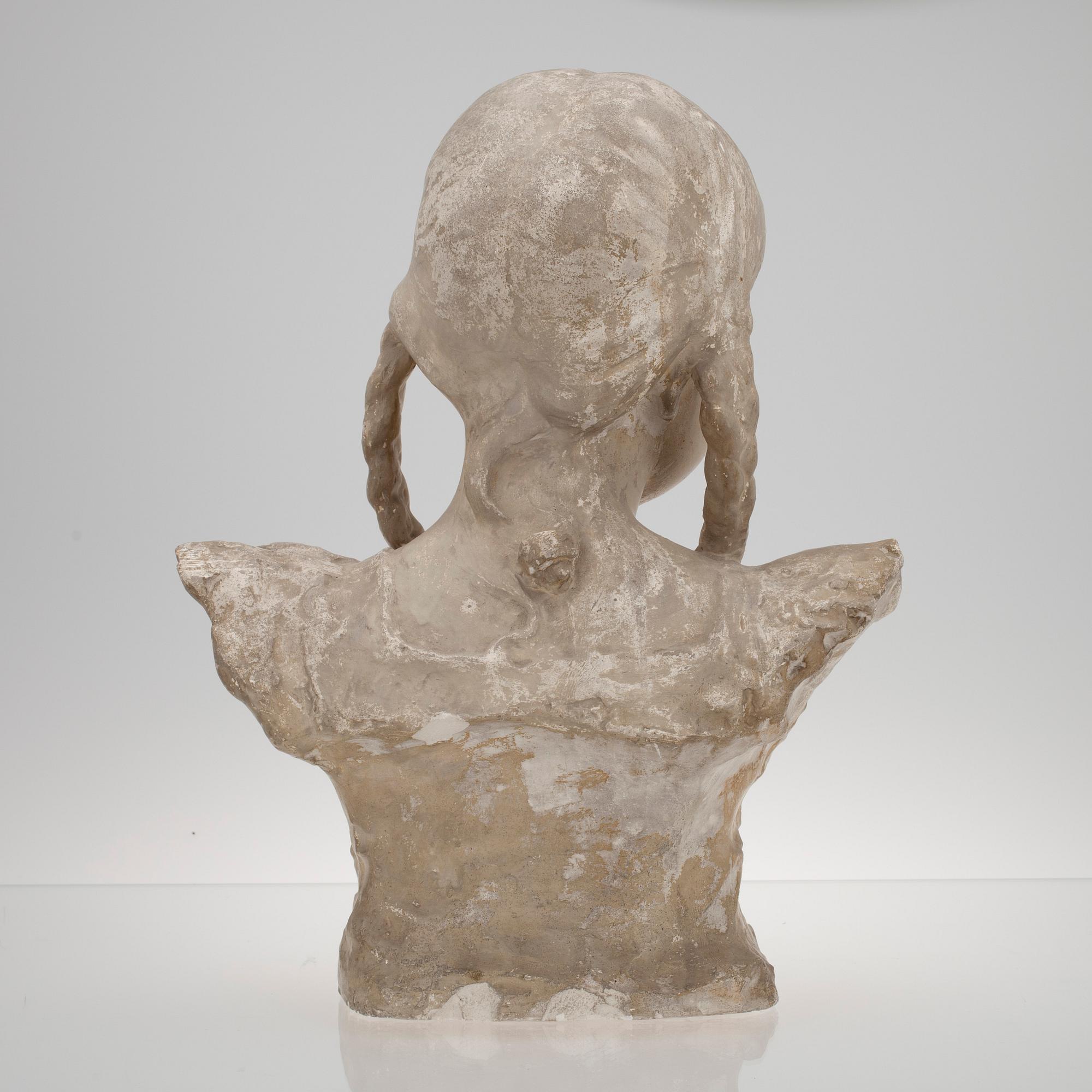 EMIL WIKSTRÖM, skulptur, gips, signerad och daterad 1905.
