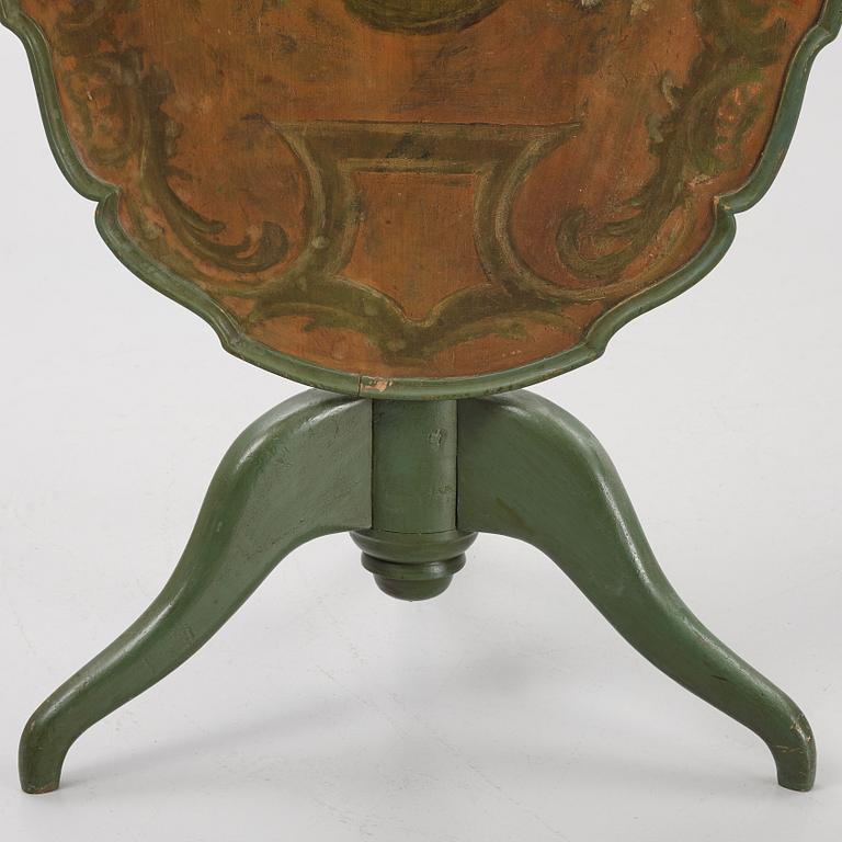 A tilt-top table, Jämtland, probably. First half of the 19th Century.