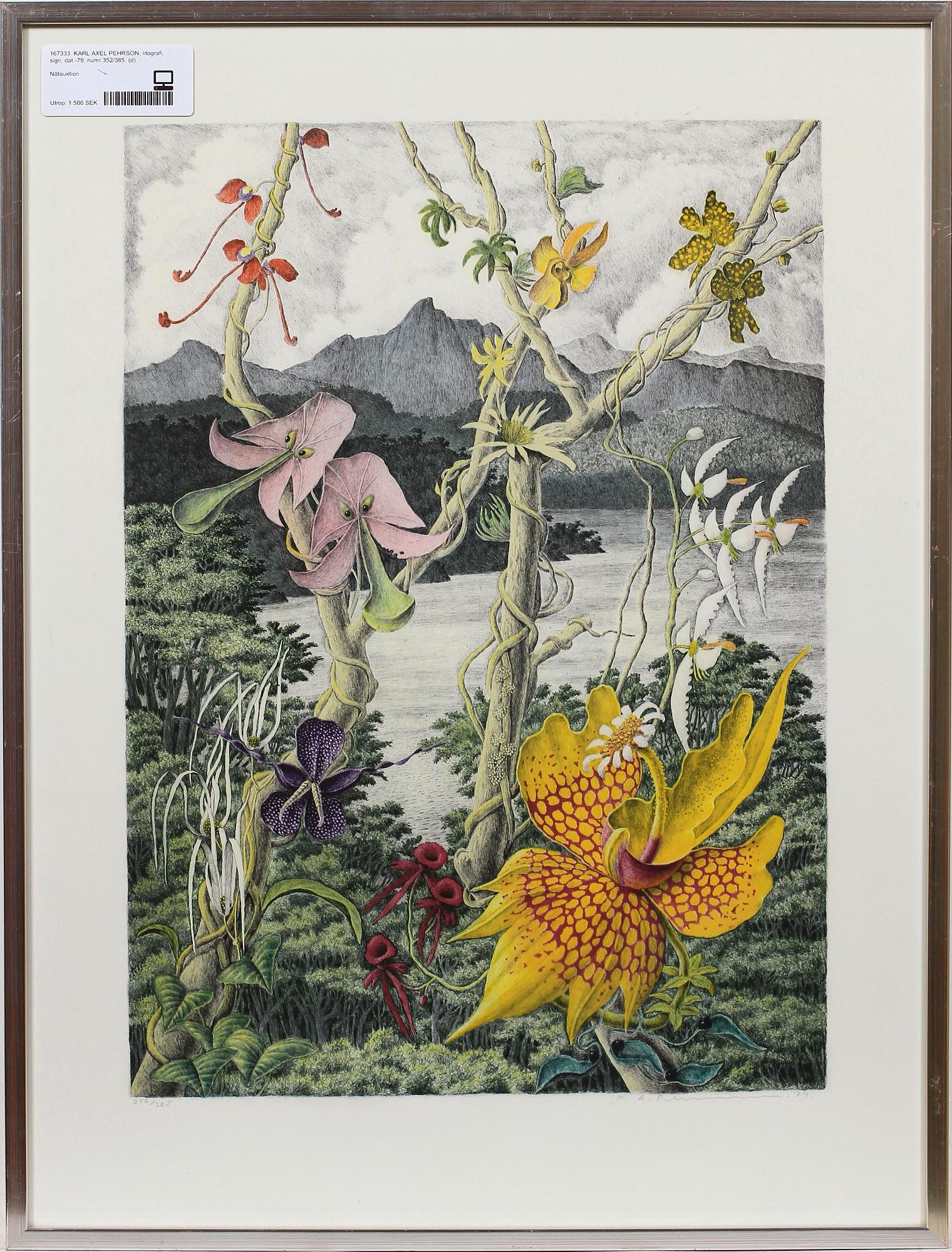 KARL AXEL PEHRSON, litografi, sign, dat -79, numr 352/385.