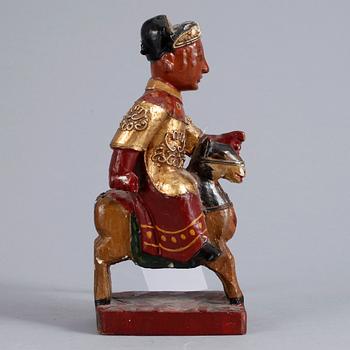 FIGURIN, trä, Kina 1800-tal.