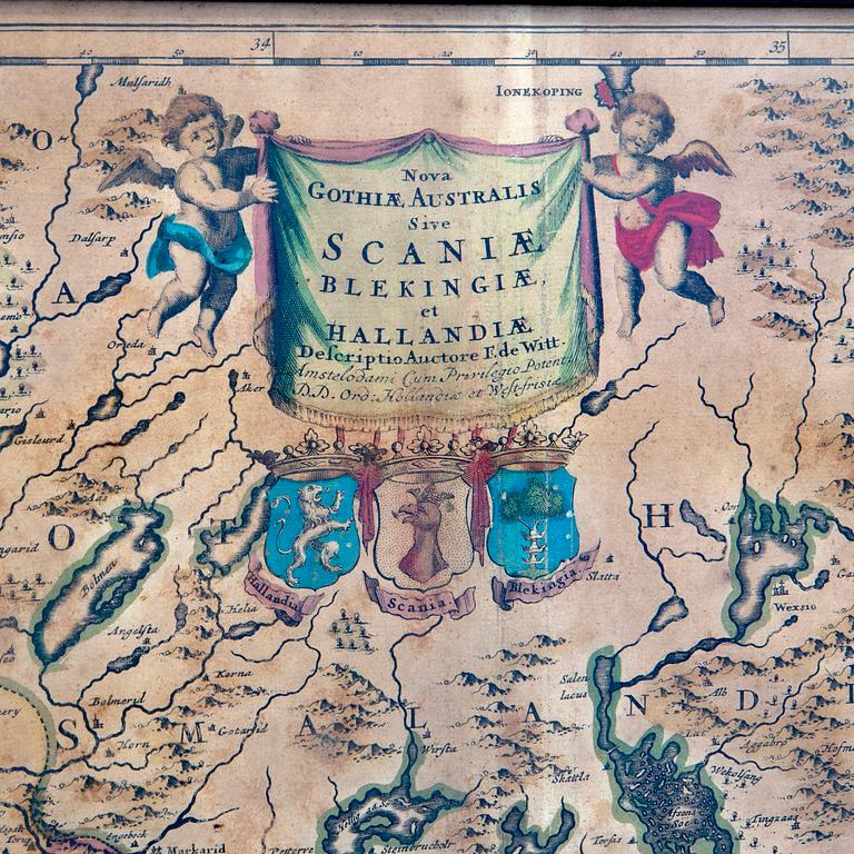 Frederick de Wit, karta ca 1700.