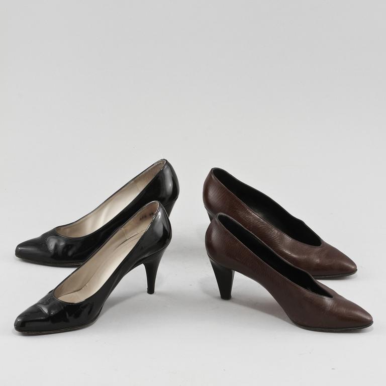 SKOR, två par, Yves Saint Laurent samt Dior.