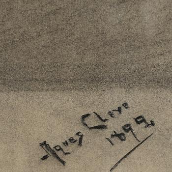 AGNES CLEVE, teckning, signerad och daterad 1899.