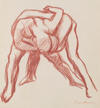 BIRGER EKMAN, 4 st, krokiteckningar, sign.