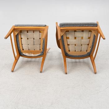 Carl Malmsten, stolar, 6 st, karmstolar 2 st, "Calmare Nyckel", 1900-talets slut.