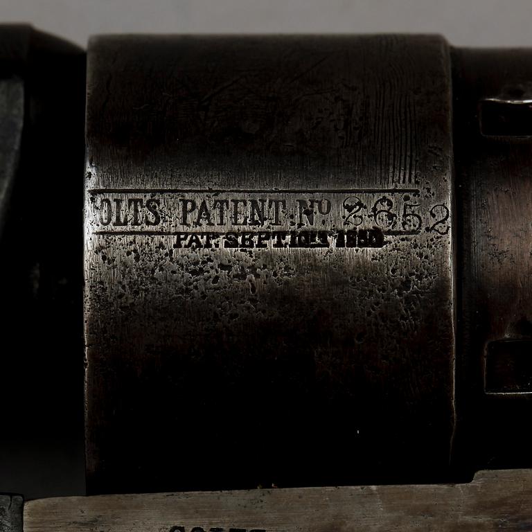 SLAGLÅSREVOLVER, Colt army m/1860.