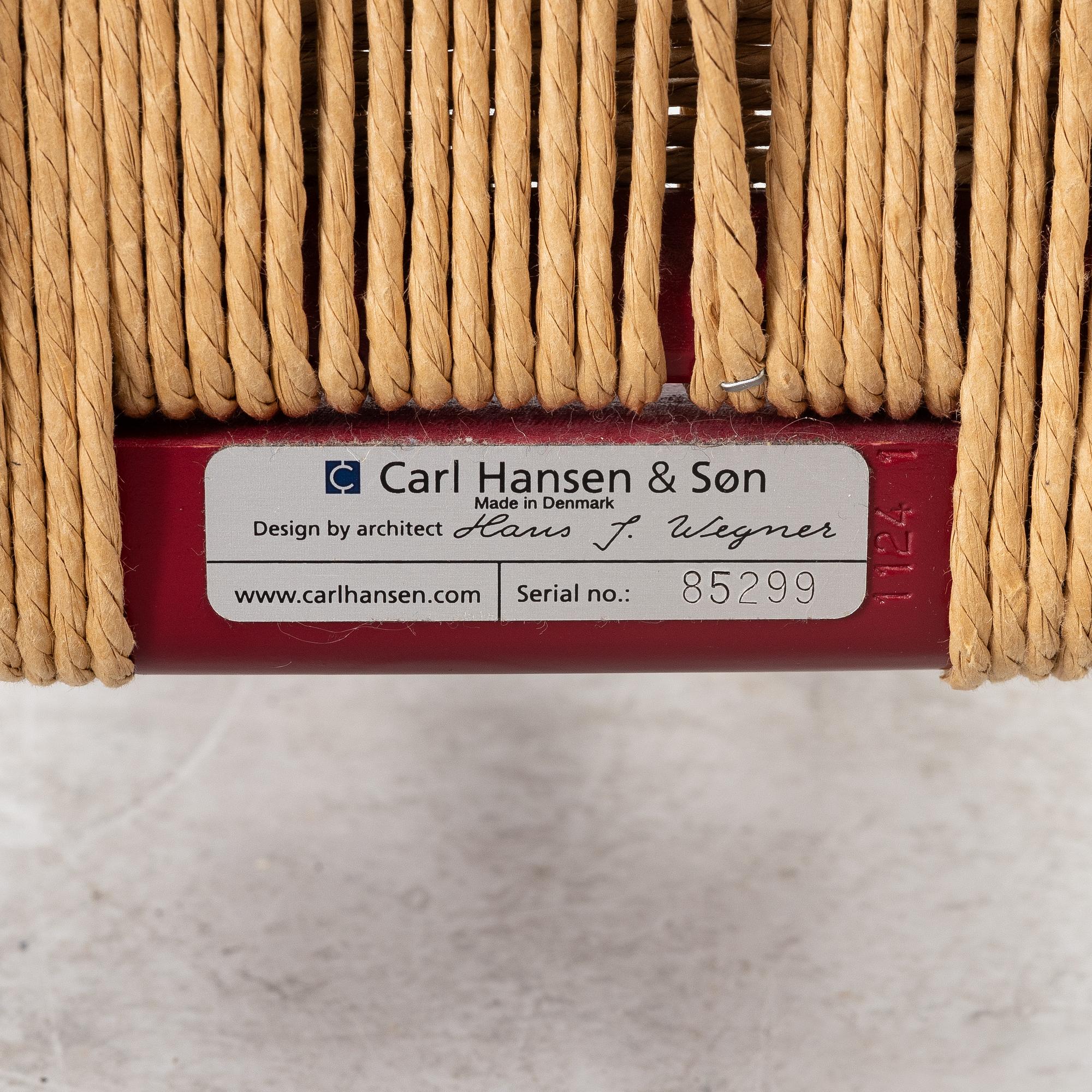 Hans J. Wegner, three  model CH-24/"Wishbone Chair", Carl Hansen & Son, Denmark.