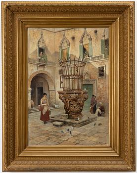 Frans Wilhelm Odelmark, By the Fountain.