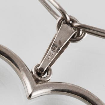 COLLIER, sterlingsilver, Herman Siersbol, Katrup, Danmark. Vikt 40,9 gram.