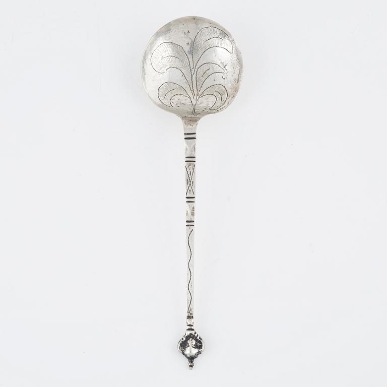 A Swedish Silver Spoon, Hudiksvall, probably 1761.