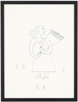 Roger Risberg, tuschteckning, signerad. Utförd 2008.