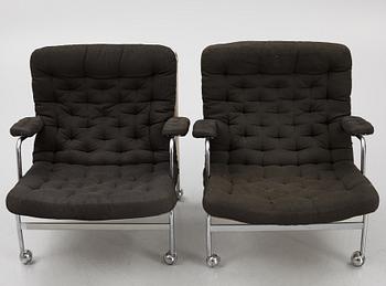 Bruno Mathsson, a pair of "Karin" armchairs, Dux, Sweden,