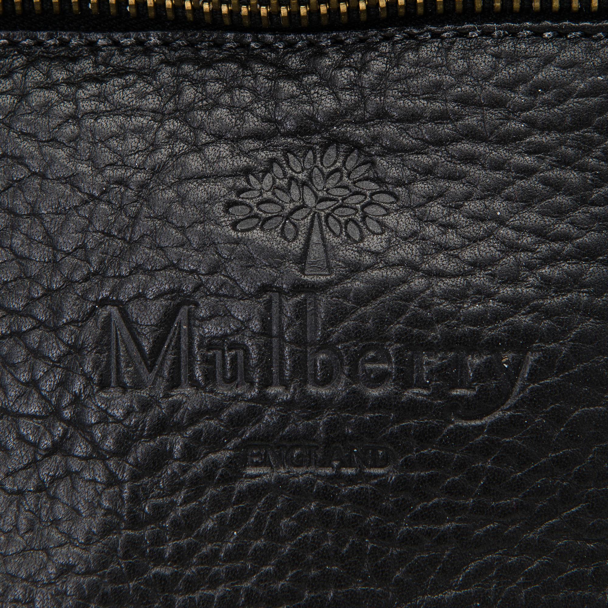 A Vintage Black Leather Waist Bag.