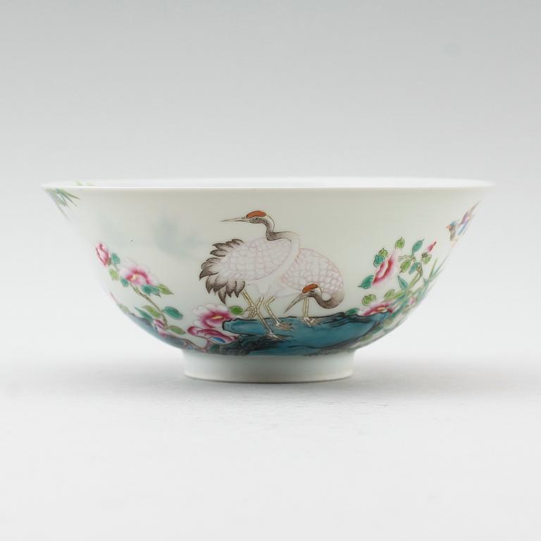 SKÅL, porslin, Kina, sannolikt 1900-tal.