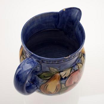 KANNA samt MUGGAR 10 st, keramik, Savitorppa, signerade S. Nordqvist.