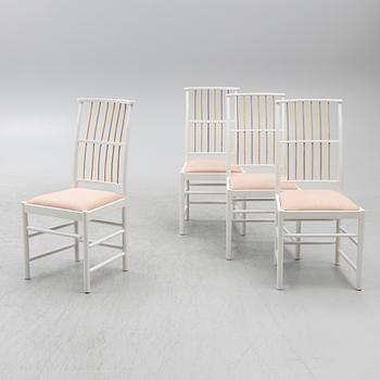 Josef Frank, Chairs, 4 pcs, model B 2025, Svenskt Tenn, after 1985.