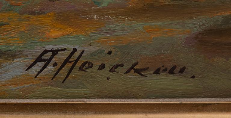 ARTHUR HEICKELL, olja på duk, signerad.