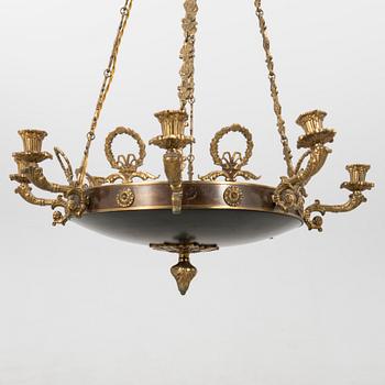 Empire style pendant lamp, first half of the 20th century.