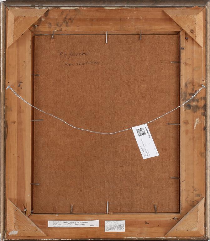 EMIL ÅBERG, olja på pannå, signerad.