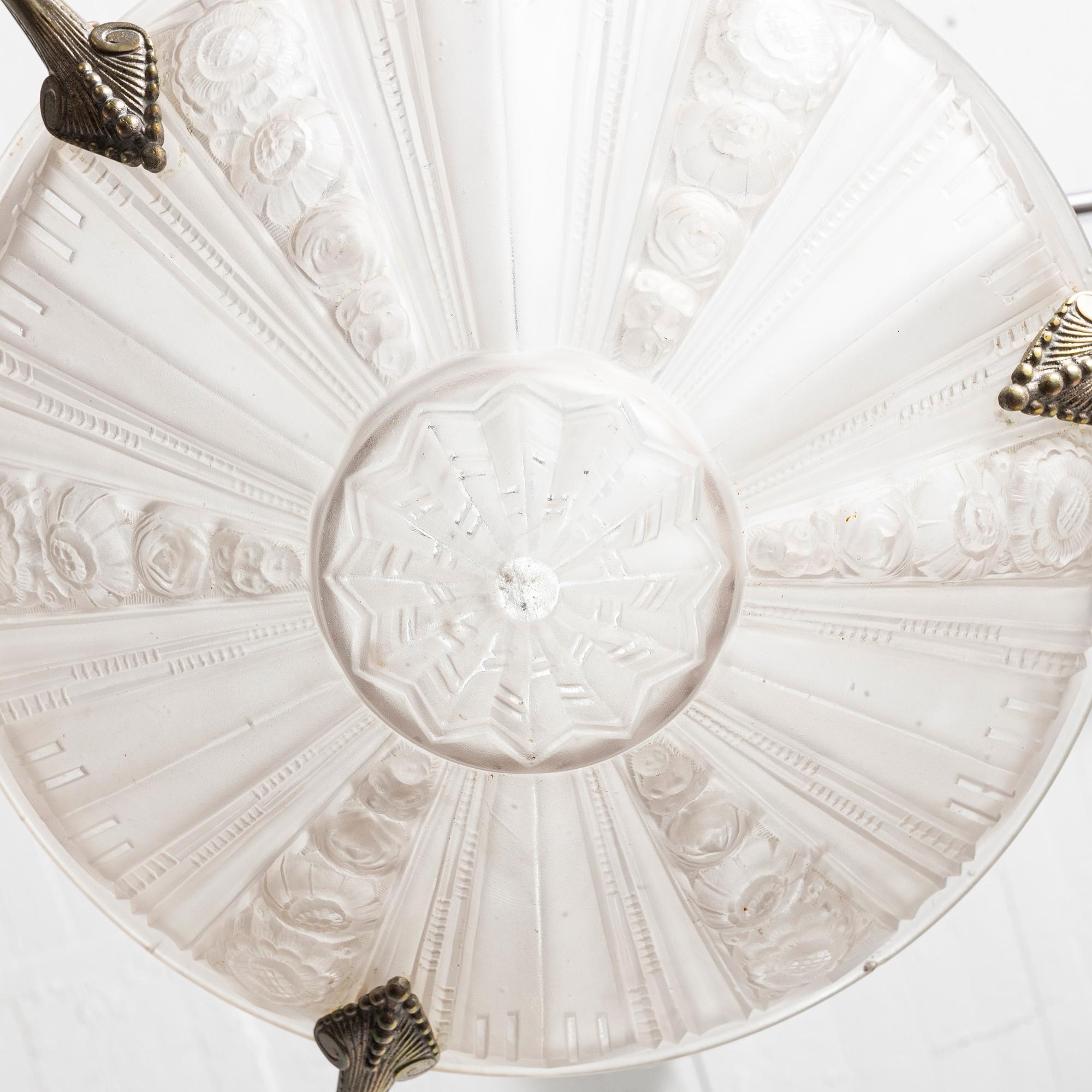 An Art Deco ceiling lamp, France, 1920s.