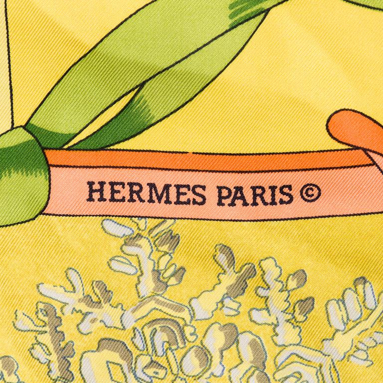 Hermès, a 'Neige d'Antan' scarf.