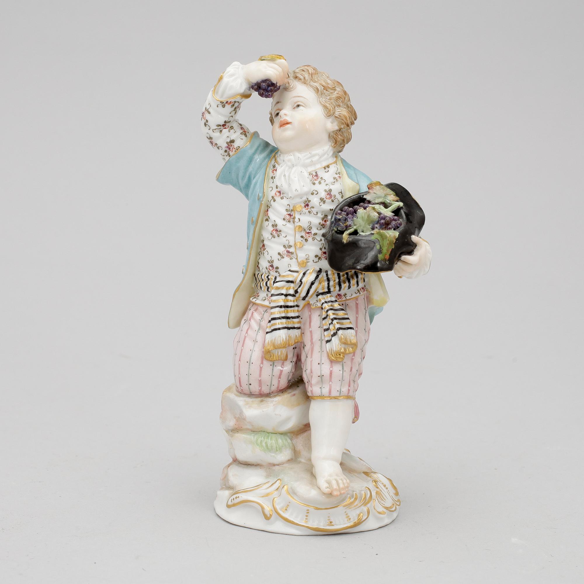 FIGURIN, porslin, Meissen, 1800-tal.