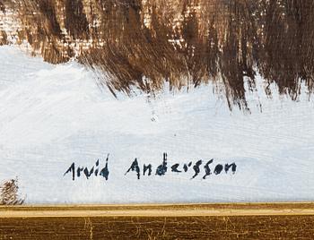 Arvid Andersson, olja på duk, signerad.