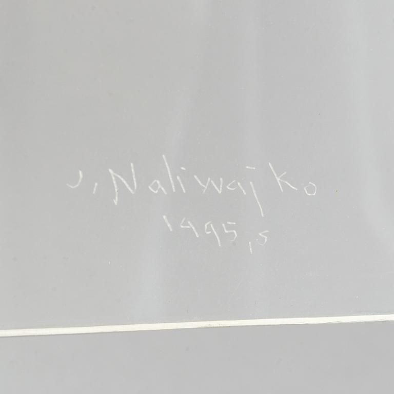 Jan Naliwajko, skulptur, blandteknik, signerad och daterad 1995.