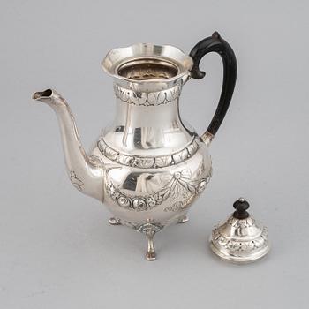 A three piece silver coffee service, Denmark, 1932.