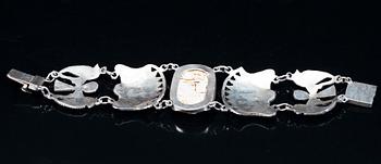 ARMBAND, 2 st, silver, Egypten. 1930-tal. Vikt 114,6 g.