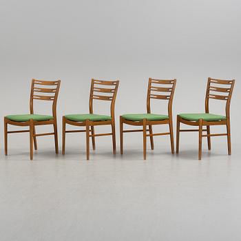 Four 1960s "Della" Ikea chairs.