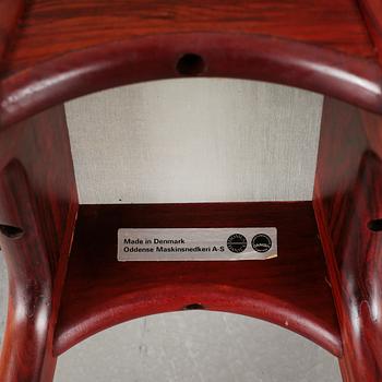 Three "OD61" bar chairs, designed approx 1964 by Erik Buck for Oddense Maskinsnedkeri A-S.