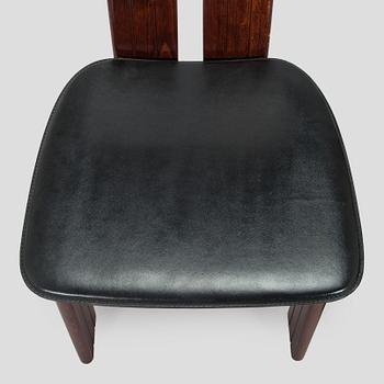 A set of eight dining chairs, Italy.