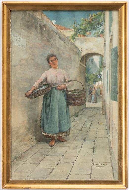 Virginia Larsson, Gatuscen.