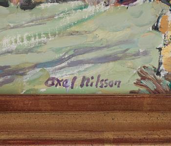 AXEL NILSSON, olja på pannå, signerad.