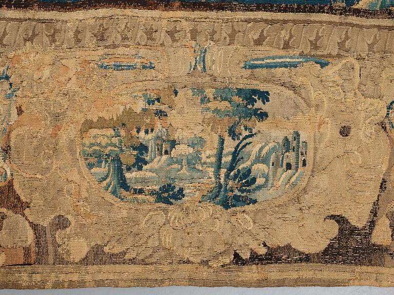 A TAPESTRY, tapestry weave, probably "Godfrey of Bouillon", ca 331 x 234,5-237 cm, Flanders 17th century.