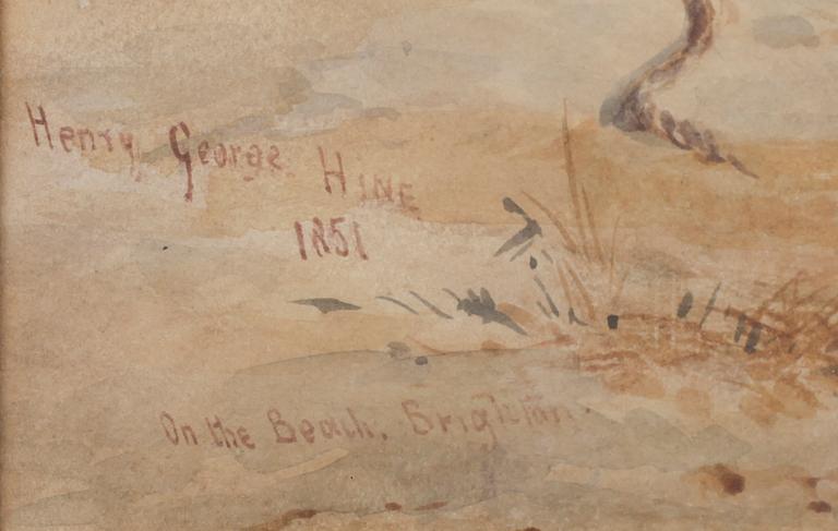 HENRY GEORGE HINE, akvarell, signerad och daterad 1851.
