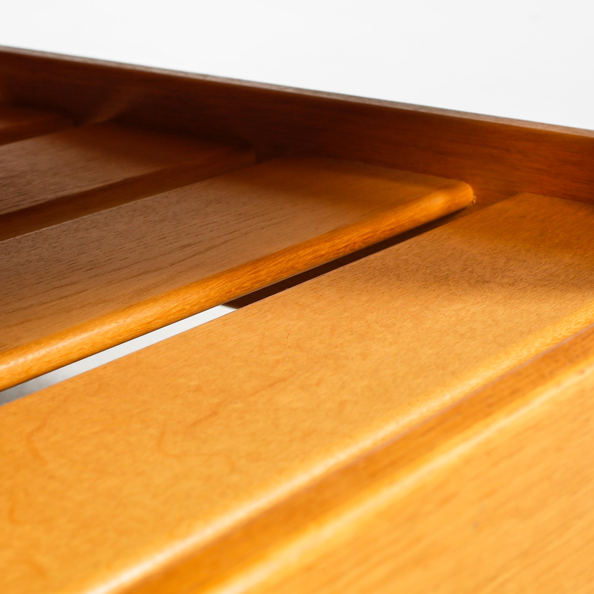A sofa table, from the series "Kontrapunkt", designed by Yngve Ekström for Swedese Möbler AB 1968.
