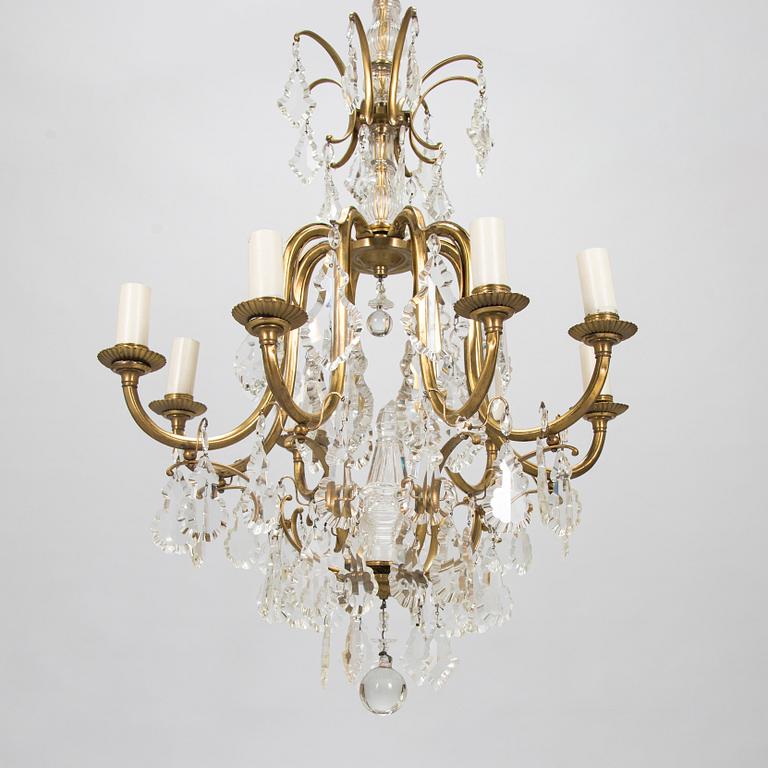 Paavo Tynell, a mid-20th century '1465/8' chandelier for Taito,