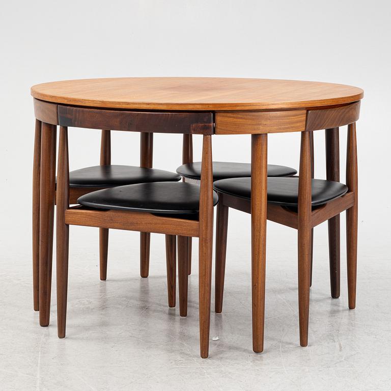 Hans Olsen, a 5-piece 'Roundette' dining group, Frem Röjle, Denmark, 1950's/60's.