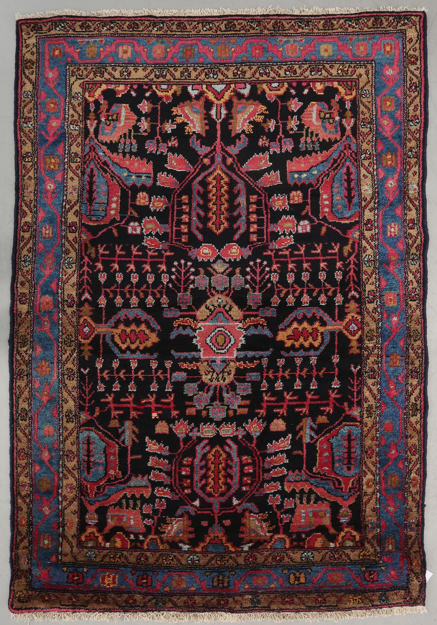 RUG, old/semi-antique, Nahavand/Oshvand, ca 205 x 130 cm.
