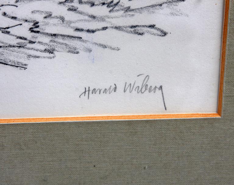 HARALD WIBERG, litografi, sign.