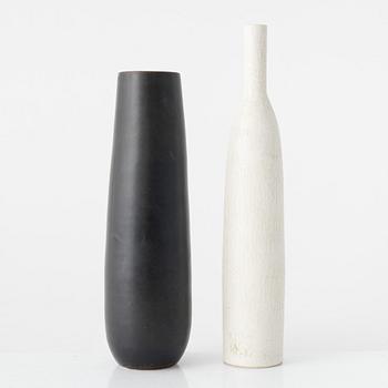 Carl-Harry Stålhane, two stoneware vases, Rörstrand, Sweden 1950-60s.